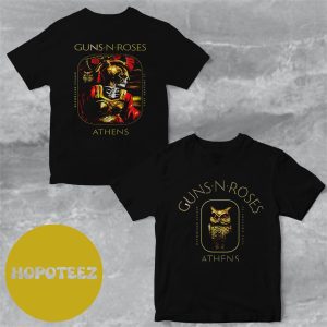 Guns N Roses Olympic Stadium Athens Europe World Tour 22 July 2023 Two Sides Fan Gifts T-Shirt