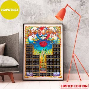 Dead And Company The Final Tour 2023 Set List Limited Edition Print Home Decorations Poster Canvas