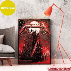 Exclusive Colorway Official Pop-Up Poster For M72 Montreal Quebec Canada Metallica North American Tour 2023 Poster Canvas