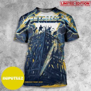 Exclusive Colorway Official Poster For M72 Los Angeles August 24 Metallica North American Tour 2023 3D T-Shirt