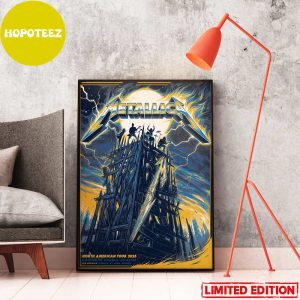 Exclusive Colorway Official Poster For M72 Los Angeles August 24 Metallica North American Tour 2023 Home Decor Poster Canvas
