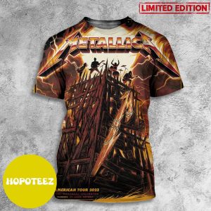 Exclusive Colorway of Official Pop Up Poster For M72 Phoenix Metallica North American Tour 2023 August 31 And September 3 All Over Print T-Shirt