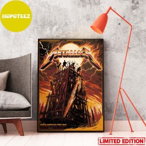 Exclusive Colorway of Official Pop Up Poster For M72 Phoenix Metallica North American Tour 2023 August 31 And September 3 Fan Gifts Poster Canvas