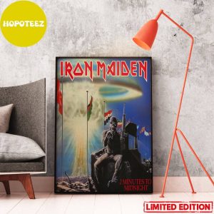 Iron Maiden August 6 1984 The Single 2 Minutes To Midnight Home Decor Poster Canvas