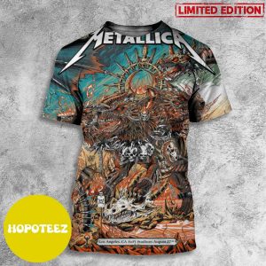 Second Night August 27th 2023 Metallica M72 Los Angeles Met On Tour In SoFi Stadium All Over Print T-Shirt