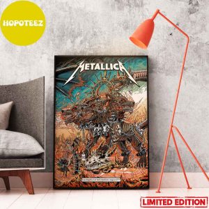 Second Night August 27th 2023 Metallica M72 Los Angeles Met On Tour In SoFi Stadium Home Decor Poster Canvas