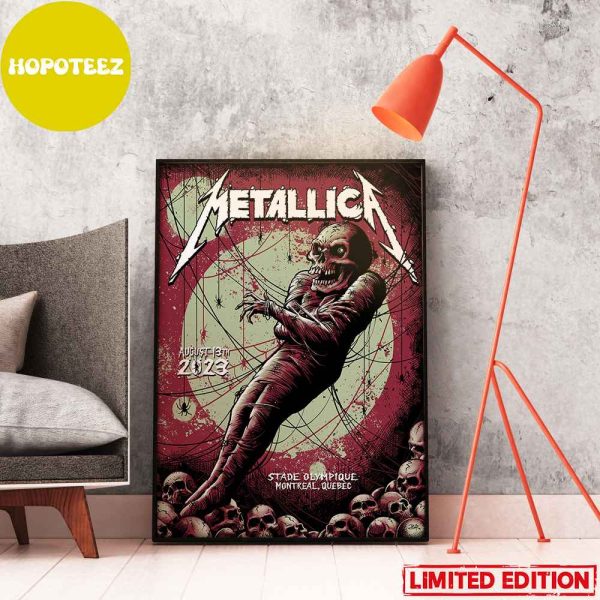 Second Night Of M72 World Tour From Stade Olympique Montreal Quebec Canada Metallica Poster Canvas