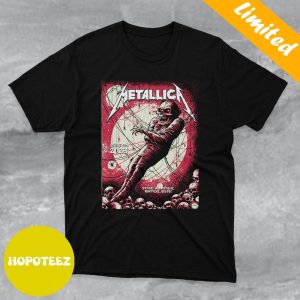 Second Night Of M72 World Tour From Stade Olympique Montreal Quebec Canada Metallica Poster T-Shirt