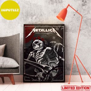 Second Night Of The M72 Arlington In AT&T Stadium Metallica August 20 2023 World Tour Poster Canvas