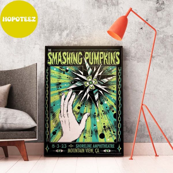 The Smashing Pumpkins 3 August 2023 Shoreline Amphitheatre Mountain View CA Poster Canvas