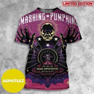 The Smashing Pumpkins August 3 2023 Usana Amphitheatre West Valley City 3D T-Shirt