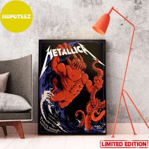 Tonight In M72 East Rutherford August 4 2023 Metallica World Tour Poster Canvas
