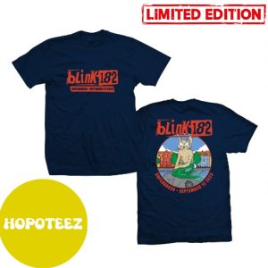 Blink 182 Copenhagen Event Tee September 12 2023 World Tour Two Sides Fan Gifts T-Shirt