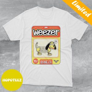 Indie Rock Road Trip Tour Weezer In FivePoint Amphitheatre Irvine CA Sept 2 2023 Official Poster Design Unique T-Shirt