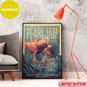 Pearl Jam With Inhaler In Austin Texas Moody Center September 19th 2023 Tour Home Decor Poster Canvas