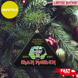 2D Iron Maiden World Slavery Tour 1984-1985 New Autumn Merch Gift Christmas Gift 2023 Holiday Ornament