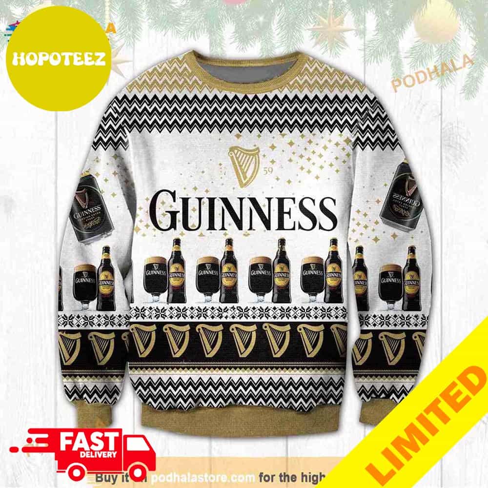 Cute 3D Guinness Black Beer Xmas 2023 Funny Holiday Vintage Christmas ...