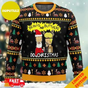 Beavis and Butthead Do Holiday Ugly Holiday Sweater 2023 Anime Ape For Men And Women