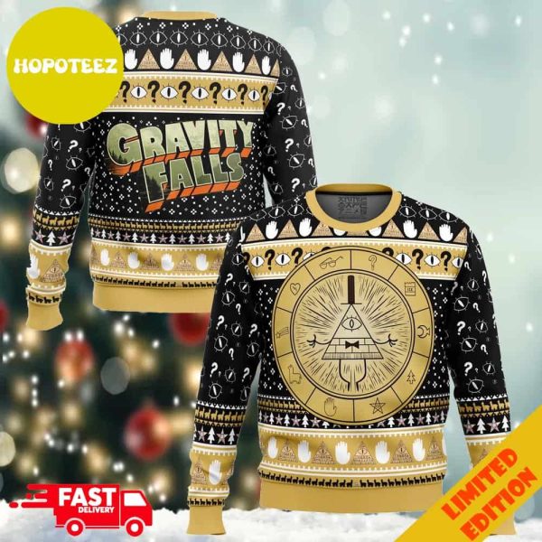 Bill Cipher Gravity Falls Ugly Holiday Sweater For Men And Women