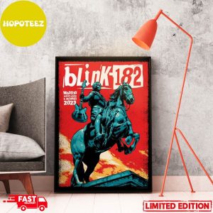 Blink 182 Event Poster World Tour Tuesday 3 October 2023 WiZink Center Madrid Spain Home Decor Poster Canvas