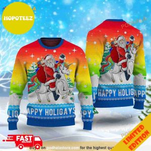 3D Ho Ho Ho Homo Happy Holigay 2023 LGBT Funny Christmas Sweater