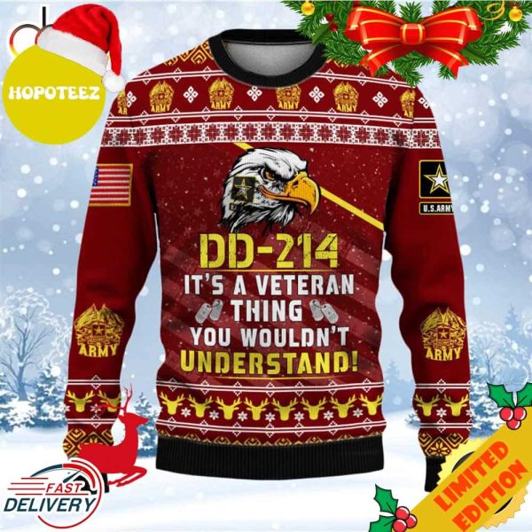 Armed Forces Army Veteran Military Soldier Ugly Sweater 3D