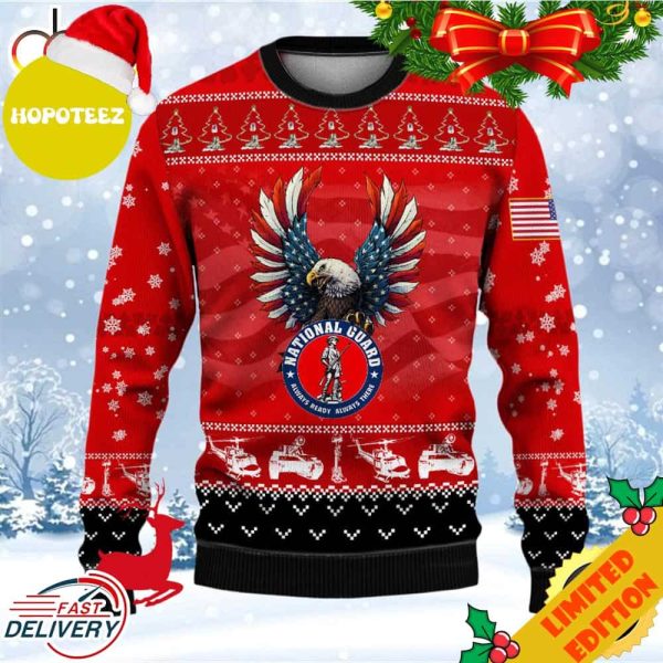 Armed Forces National Guard Veteran Military Soldier Ugly Sweater