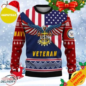 Armed Forces Navy Veteran Military Soldier Ugly Sweater Xmas