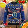 Armed Forces USAF Air Forces Military VVA Vietnam Veterans Day Gift For Father Dad Christmas Sweater
