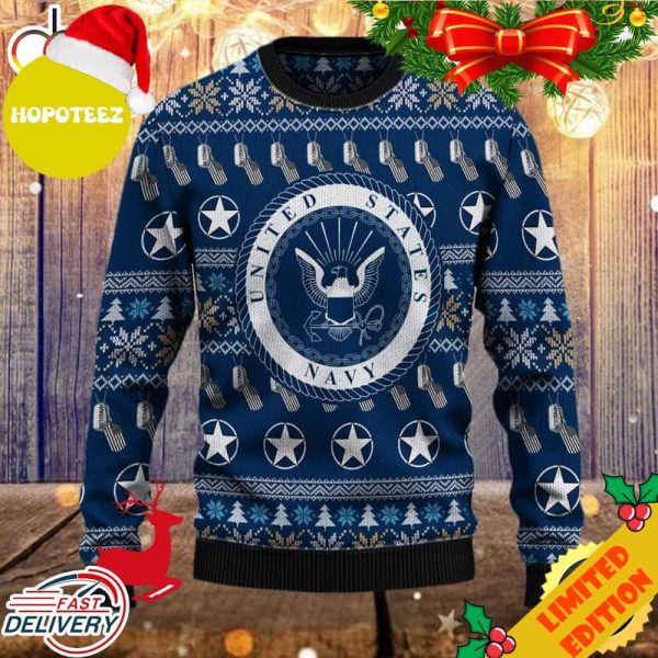 Armed Forces USN Navy Military VVA Vietnam Veterans Day Gift For Father Ugly Sweater