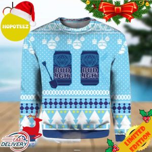 Bud Light Can Beer All Over Print Christmas Ugly Sweater