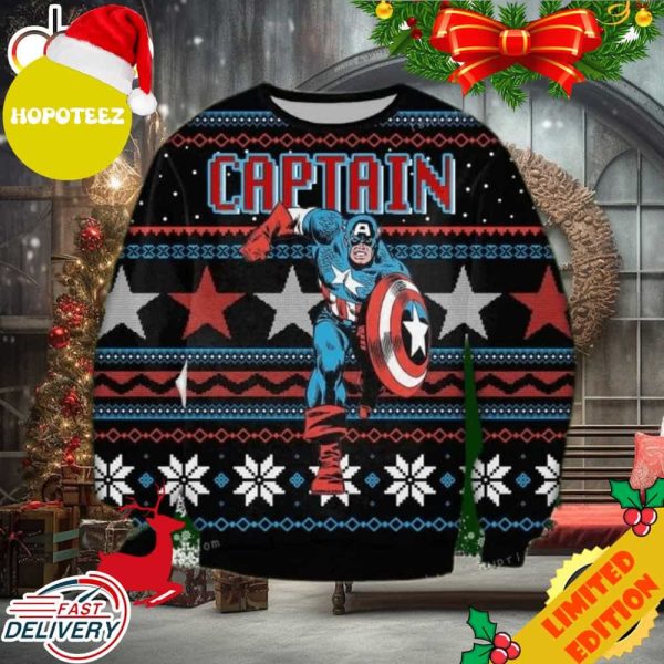 Captain America Marvel Ugly Sweater For Woman