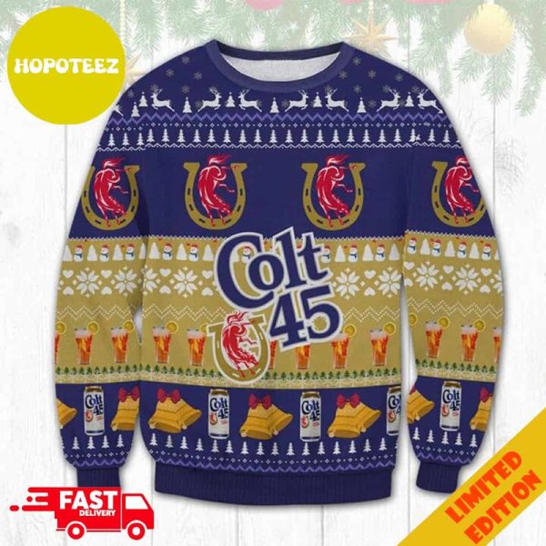 Colt 45 Beer Ugly Christmas Sweater For Family