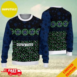 Dallas Cowboys Christmas Pattern 3D Candle Ugly Sweater For Men And Women