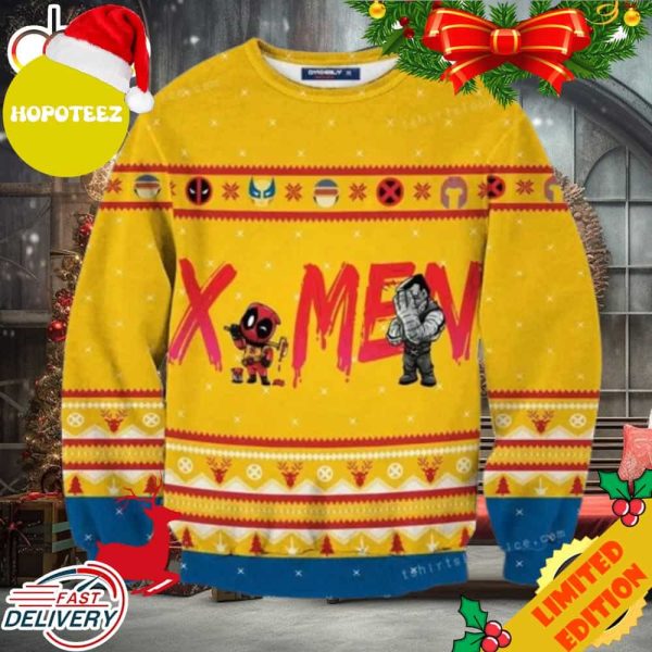 Deadpool And X Men The New Mutants Marvel Christmas Ugly Sweater
