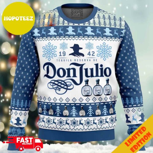 Don Julio Ugly Christmas Sweater Anime Ape 2023 Gift For Drink Lovers