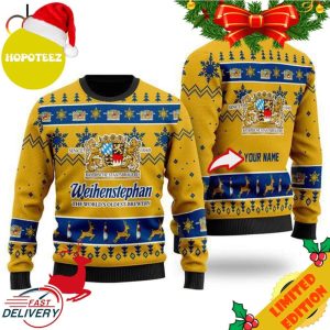 Funny Weihenstephan Beer Personalized Ugly Christmas Sweater
