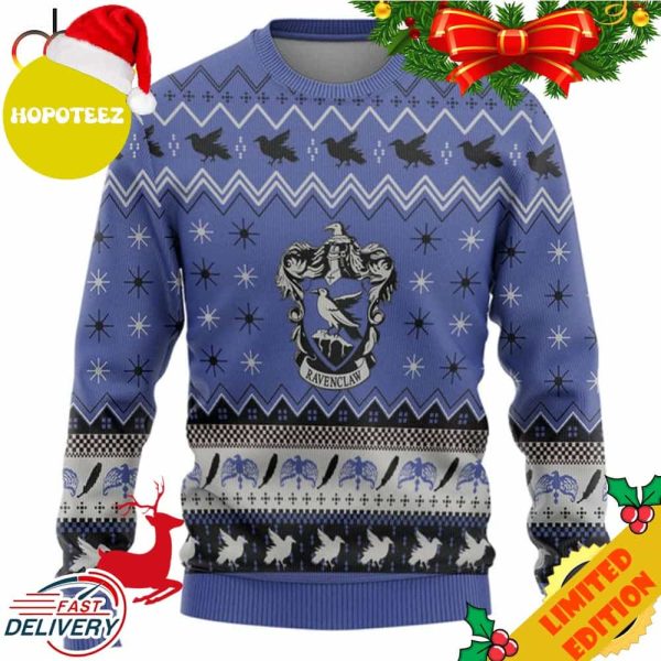 Holiday Happy Ravenclaw Harry Potter Ugly Christmas Sweater