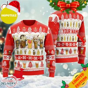 Horror Characters Lone Star Beer Personalized Ugly Christmas Sweater
