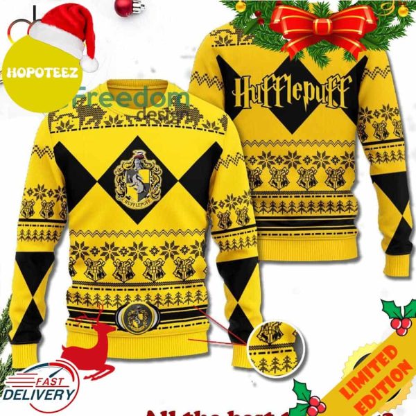 Hufflepuff Merry Xmas Harry Potter Ugly Christmas Sweater