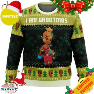 I Am Grootmas Guardians Of The Galaxy Marvel Ugly Christmas Sweater