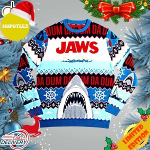 Jaws DA DUM Ugly Christmas Sweater For Men And Women