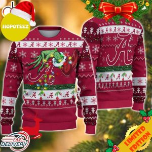 NCAA Alabama Crimson Tide Grinch Christmas Ugly Sweater