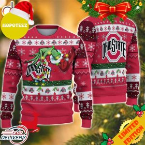NCAA Ohio State Buckeyes Grinch Christmas Ugly Sweater For Men And Women
