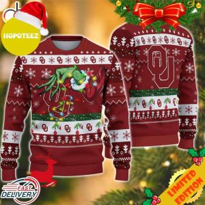 NCAA Oklahoma Sooners Grinch Christmas Ugly Sweater For Men And Women