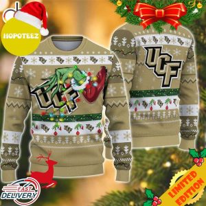 NCAA UCF Knights Grinch Christmas Ugly Sweater For Men And Women
