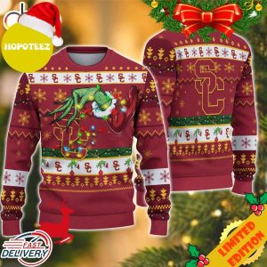 NCAA USC Trojans Grinch Christmas Ugly Sweater For Men And Women