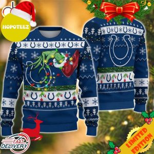 NFL Indianapolis Colts Grinch Christmas Ugly Sweater