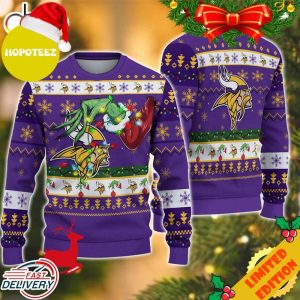 NFL Minnesota Vikings Grinch Christmas Ugly Sweater