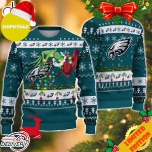NFL Philadelphia Eagles Grinch Christmas Ugly Sweater